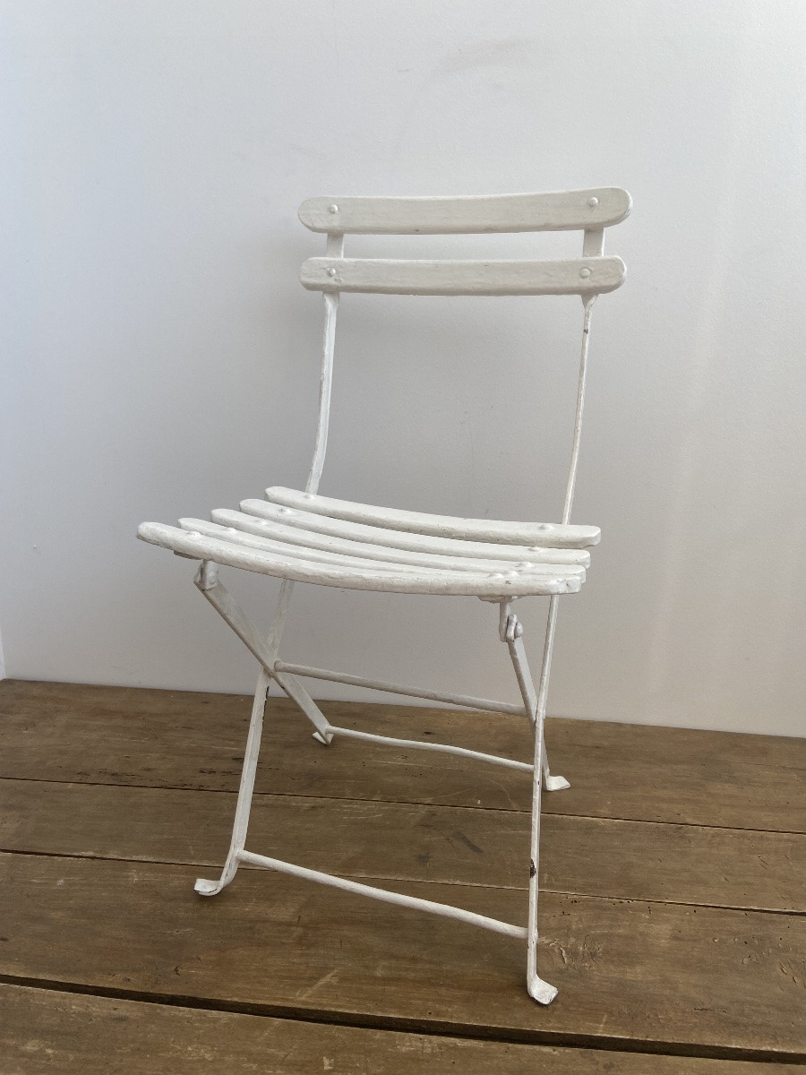 Paire de chaise de salon de jardin pour enfants, France 20ème-photo-1