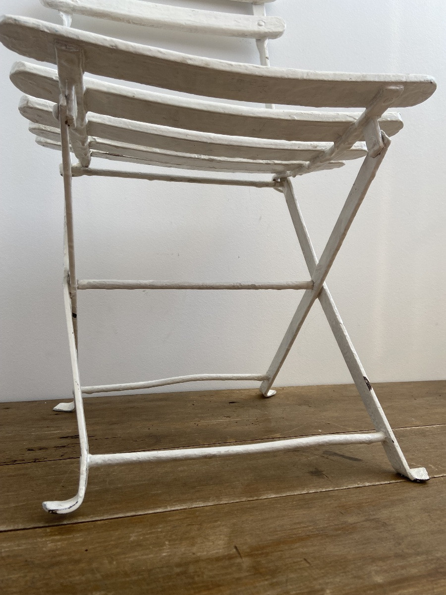 Paire de chaise de salon de jardin pour enfants, France 20ème-photo-3