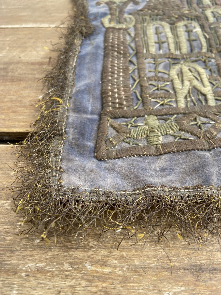 Broderie velour Mosquée Ayasophya, Ottoman Turquie 19ème-photo-4