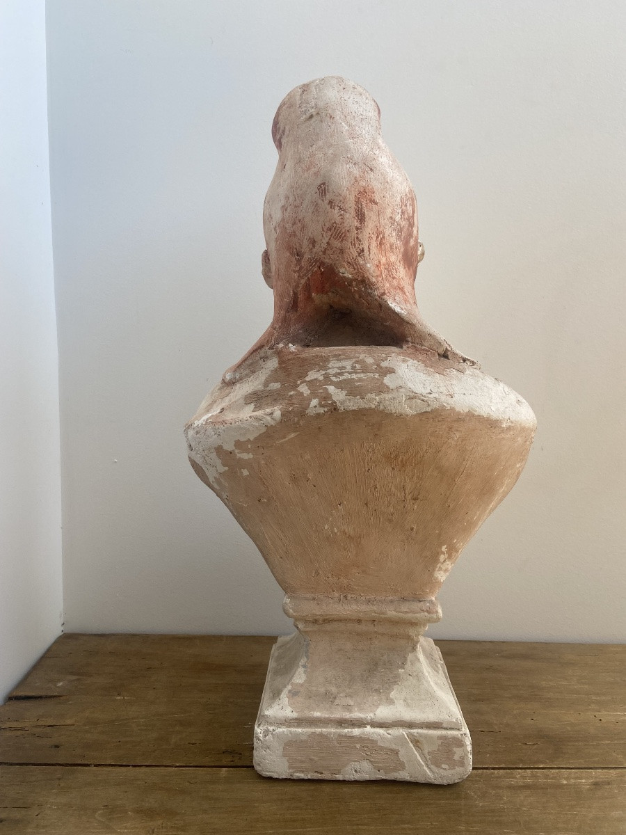 Bust Of Marianne, In Plaster, IIIrd Republic France Late 19th Century-photo-3