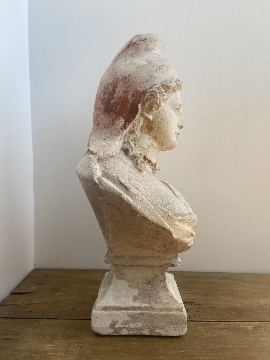 Bust Of Marianne, In Plaster, IIIrd Republic France Late 19th Century-photo-4