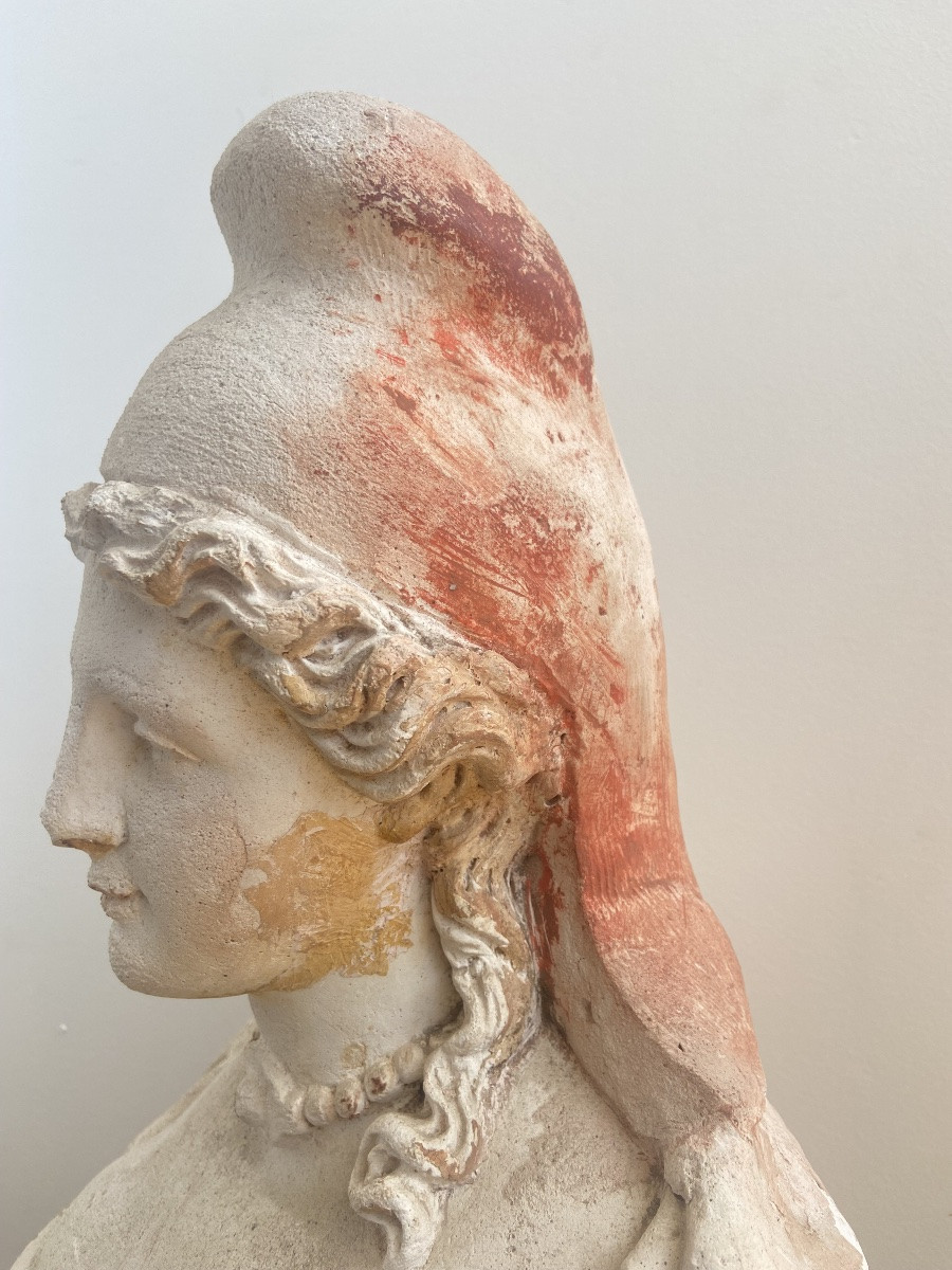 Bust Of Marianne, In Plaster, IIIrd Republic France Late 19th Century-photo-3