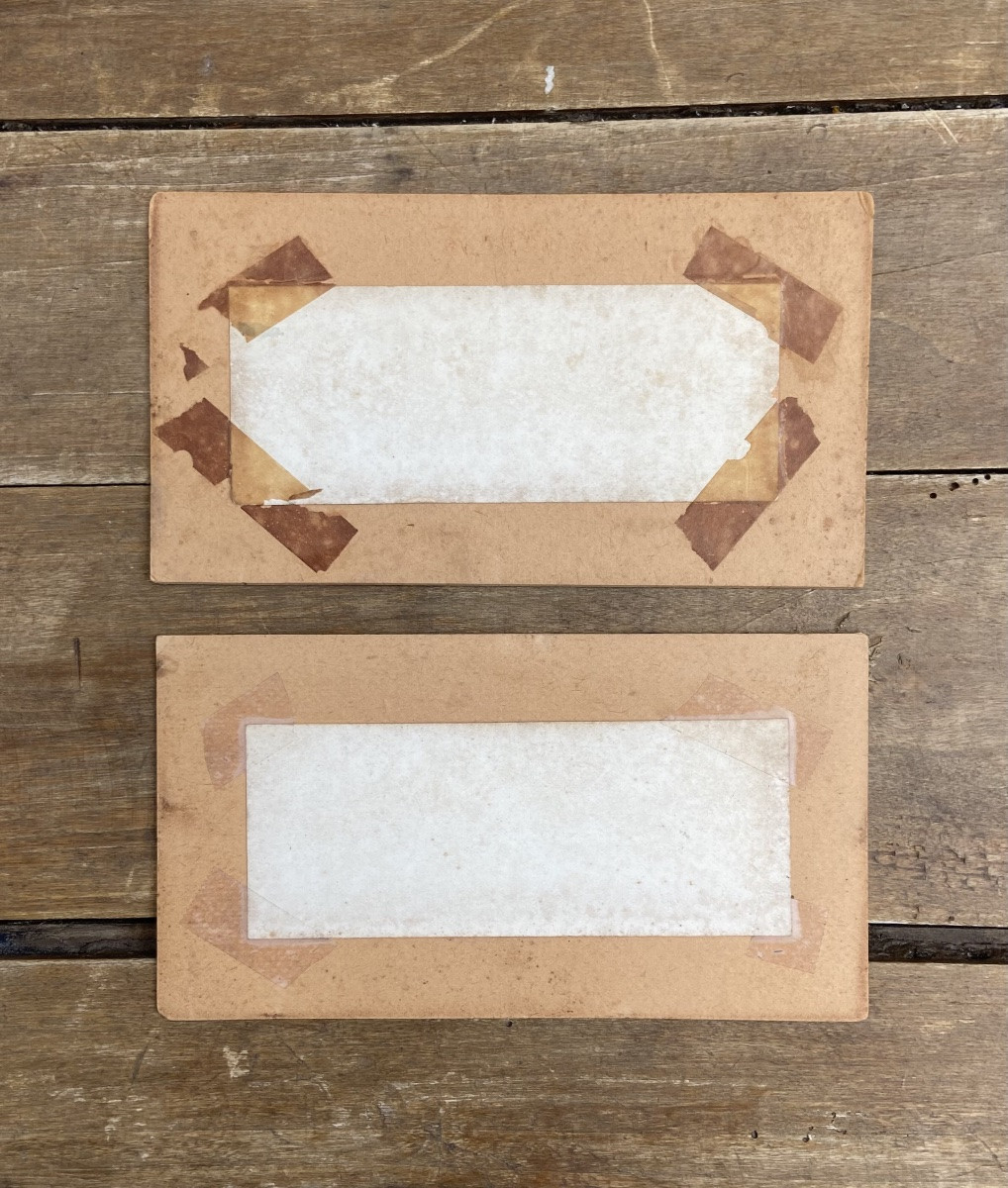 Paire d’aquarelles, paysage lacustre, Japon Meiji fin 19ème-photo-4