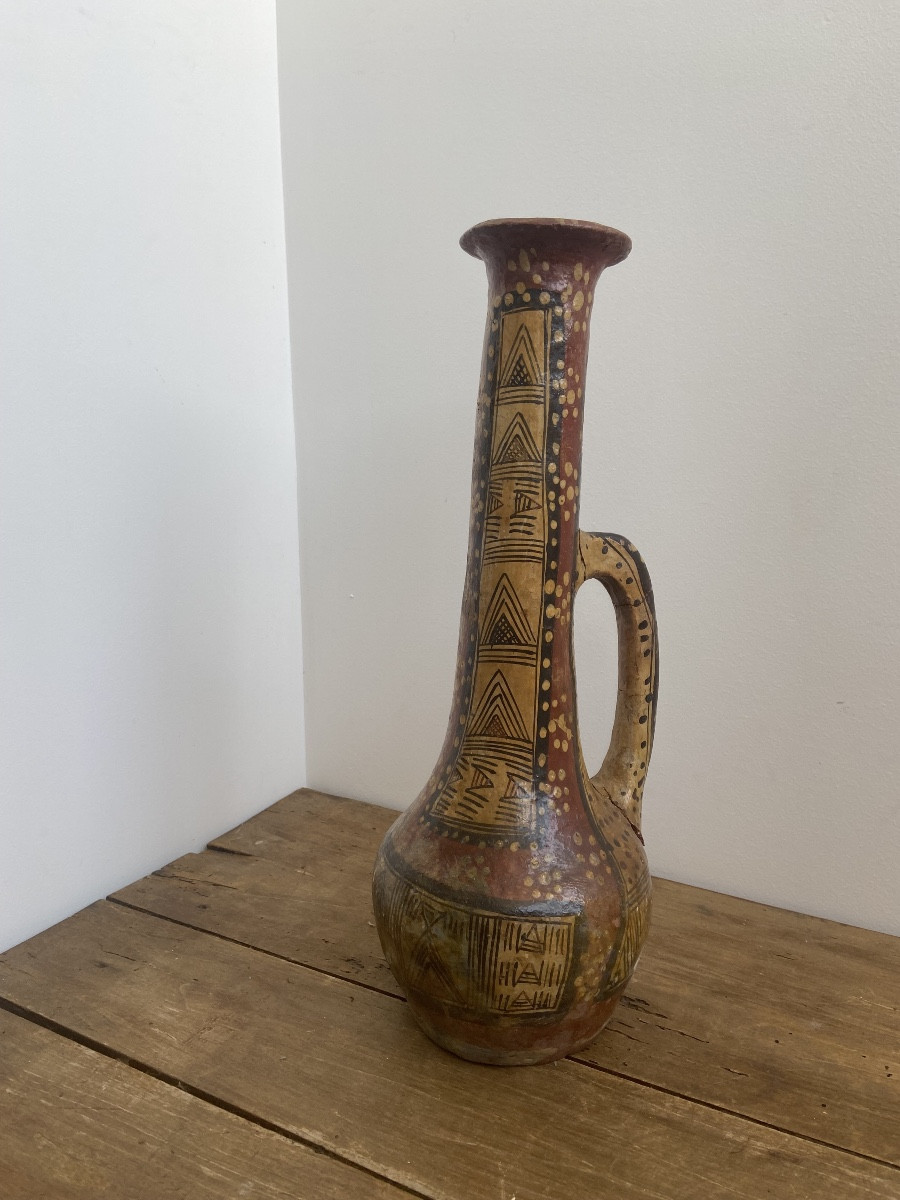 Cruche Poterie Ideqqi à long col, Kabylie Algérie