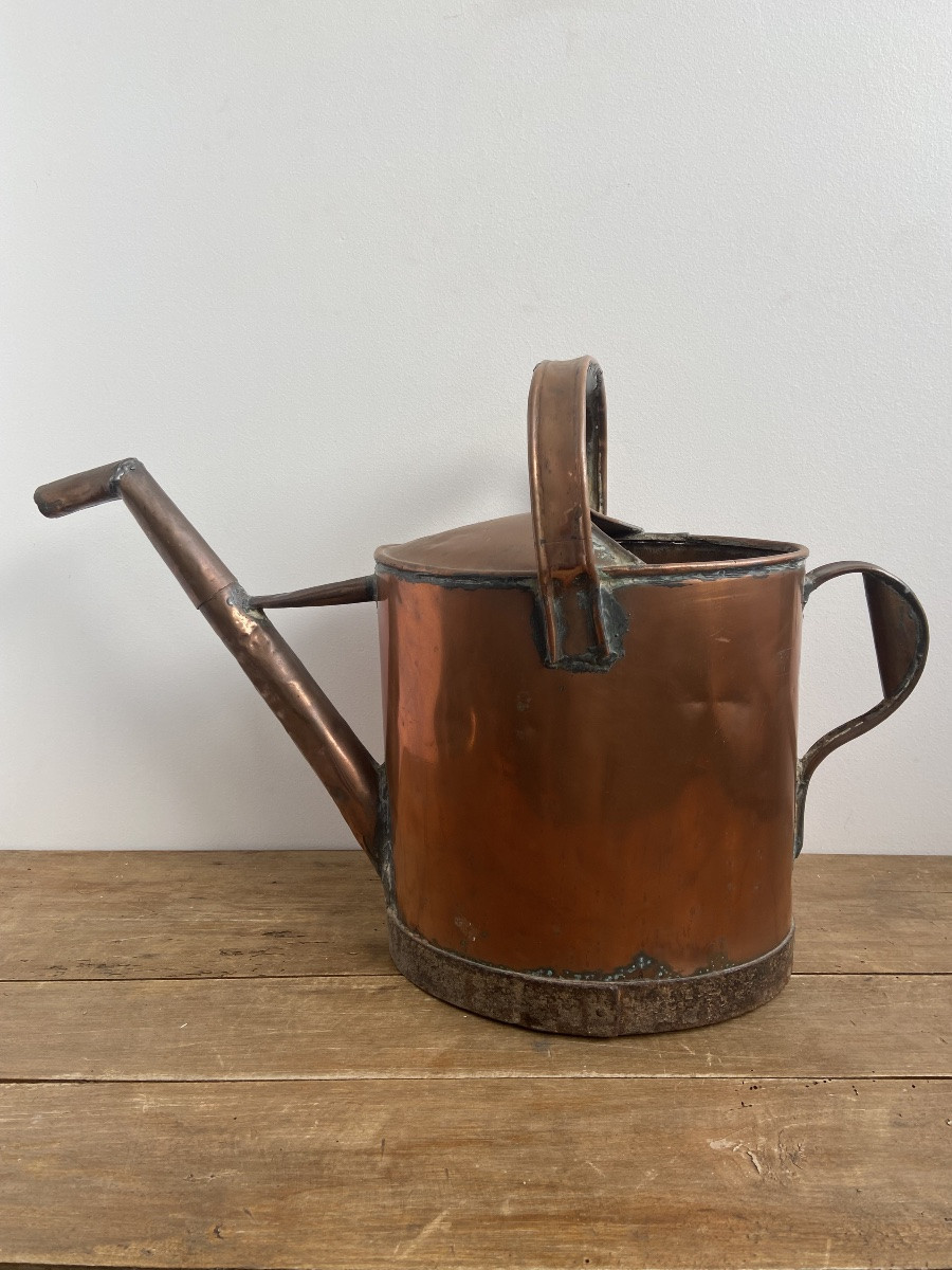 Copper Watering Can, Circa 1900, France-photo-3