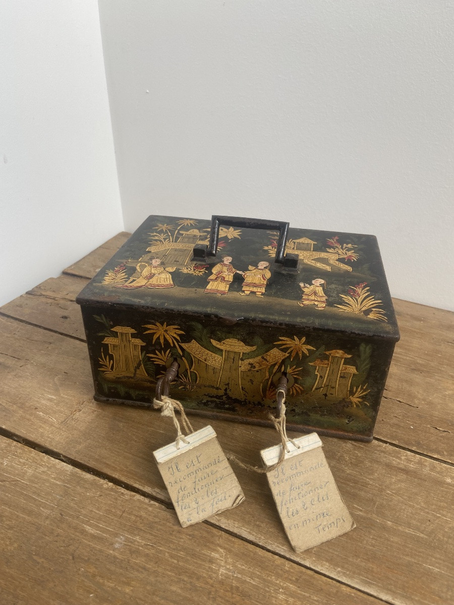 Travel Safe, Chinese Décor, Napoleon III, France 19th Century-photo-3