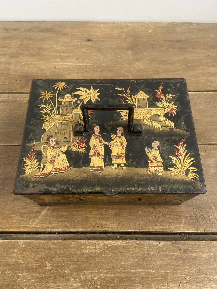 Travel Safe, Chinese Décor, Napoleon III, France 19th Century-photo-2