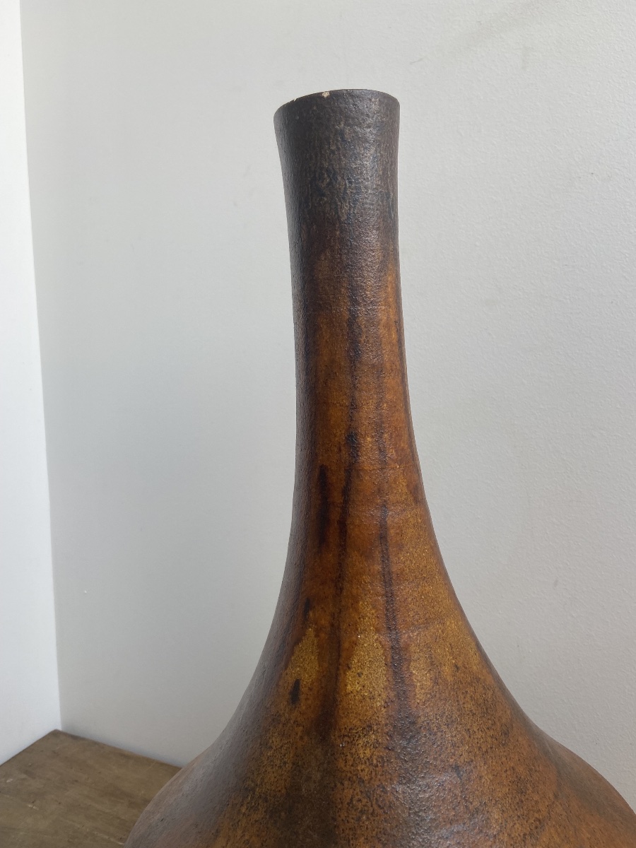 Pied de lampe en grès, vers 1960-70, France ou Scandinavie (?)-photo-3