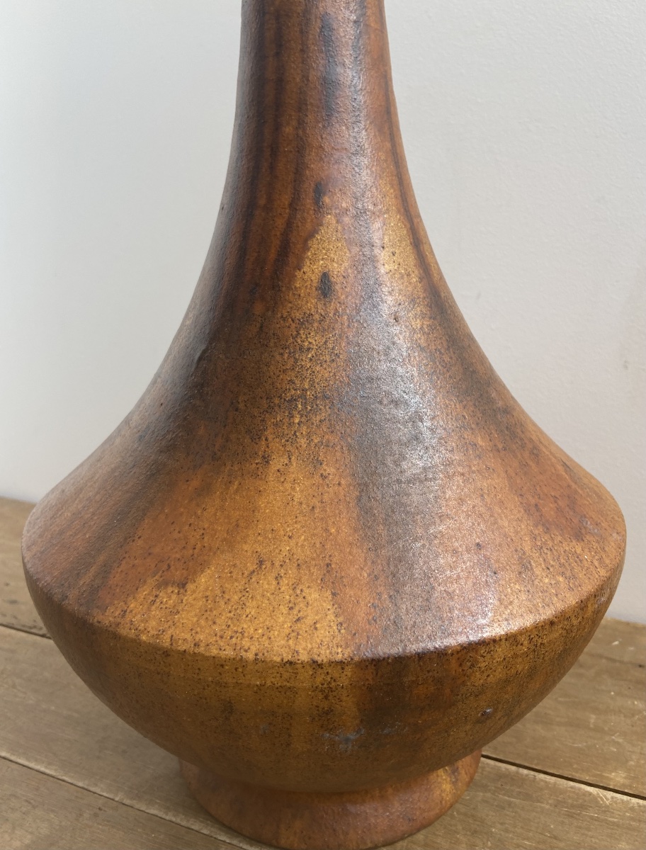 Pied de lampe en grès, vers 1960-70, France ou Scandinavie (?)-photo-2