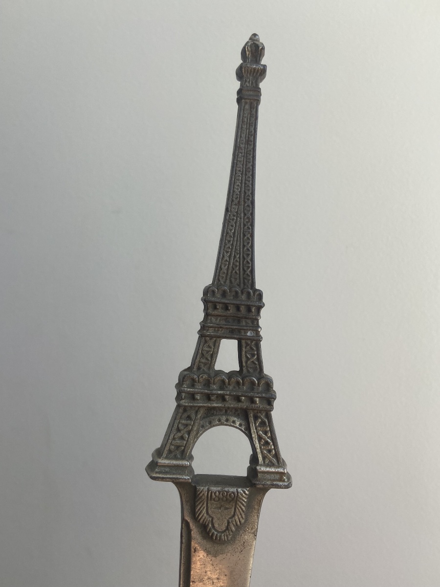 Coupe-papier Tour Eiffel, Exposition Universelle de 1889, France fin du 19ème-photo-4