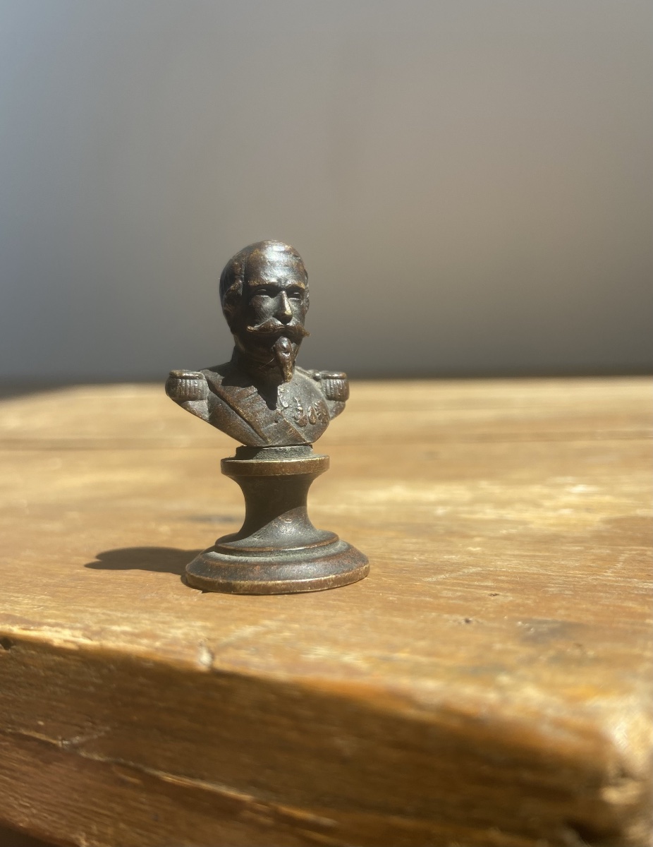 Minuscula: Bronze Bust Of Napoleon III, Emperor Of The French, France, Late 19th Century
