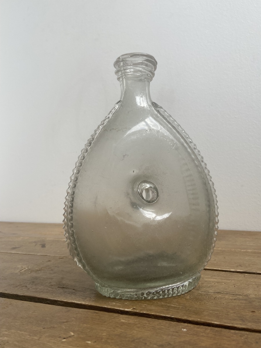 18th-century Glassware: Ring-shaped Flask, Blown Glass, France-photo-3