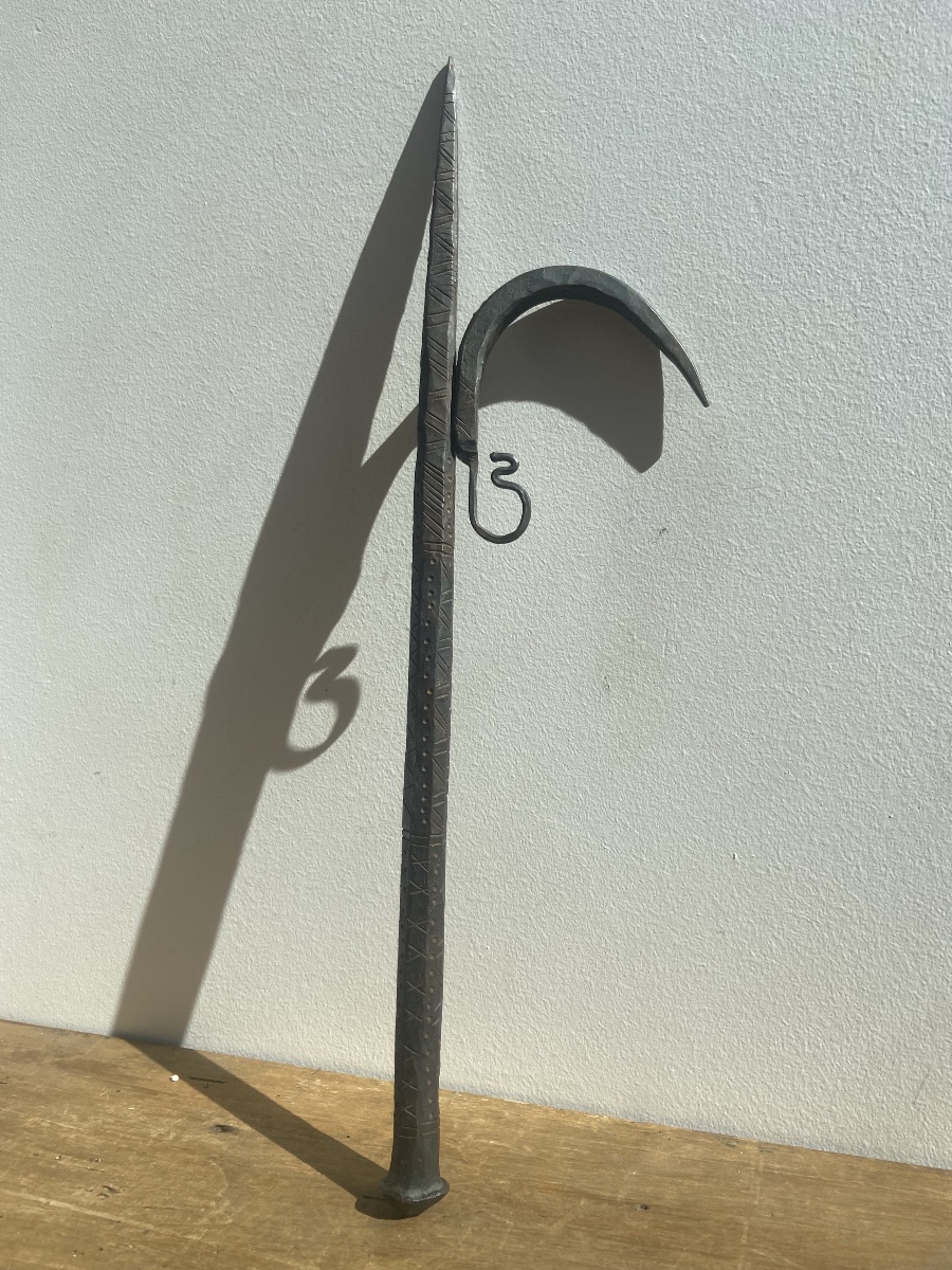 19th-century India: Ankus, A Decorated Wrought-iron Goad/hook Used By Mahouts