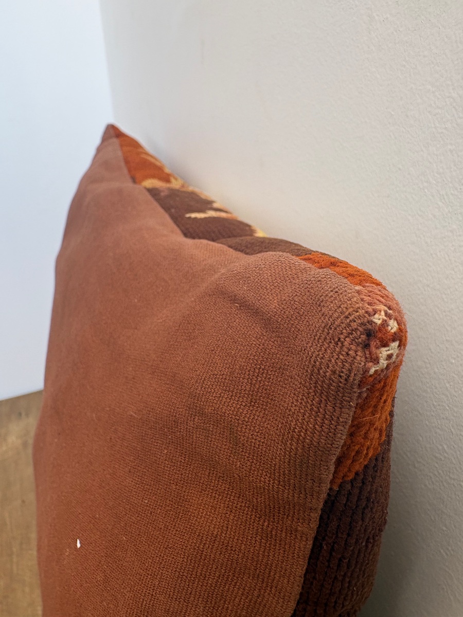 Coussin Belle Époque, crin naturel et tapisserie au point, France c.1920-photo-2