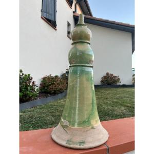 Green Glazed Terracotta Ridge Cap