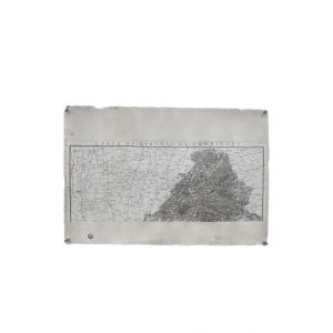 Carte de diocèse, Comminges Nord, gravure papier vergé xviii Cassini 