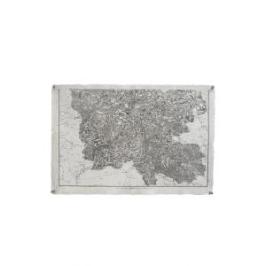 Carte de diocèse, Mende sud, gravure papier vergé xviii, Aldring Bourgoin Cassini