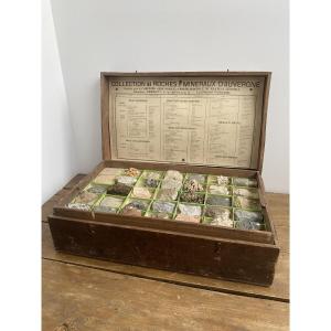 Collection de roches et minéraux, Auvergne aux alentours de 1920, Joseph Demarty