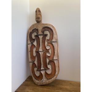 Asmat Shield, Irian Jaya, Papua New Guinea, Oceania