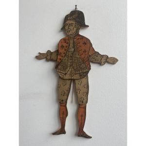 Wooden Puppet, Commedia Dell'arte Character, France, Late 19th Century