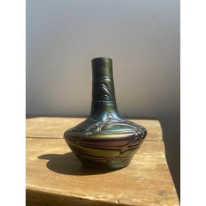 Dlg de Loetz ou Kralik: Verrerie Art Nouveau irisé, Bohême vers 1900