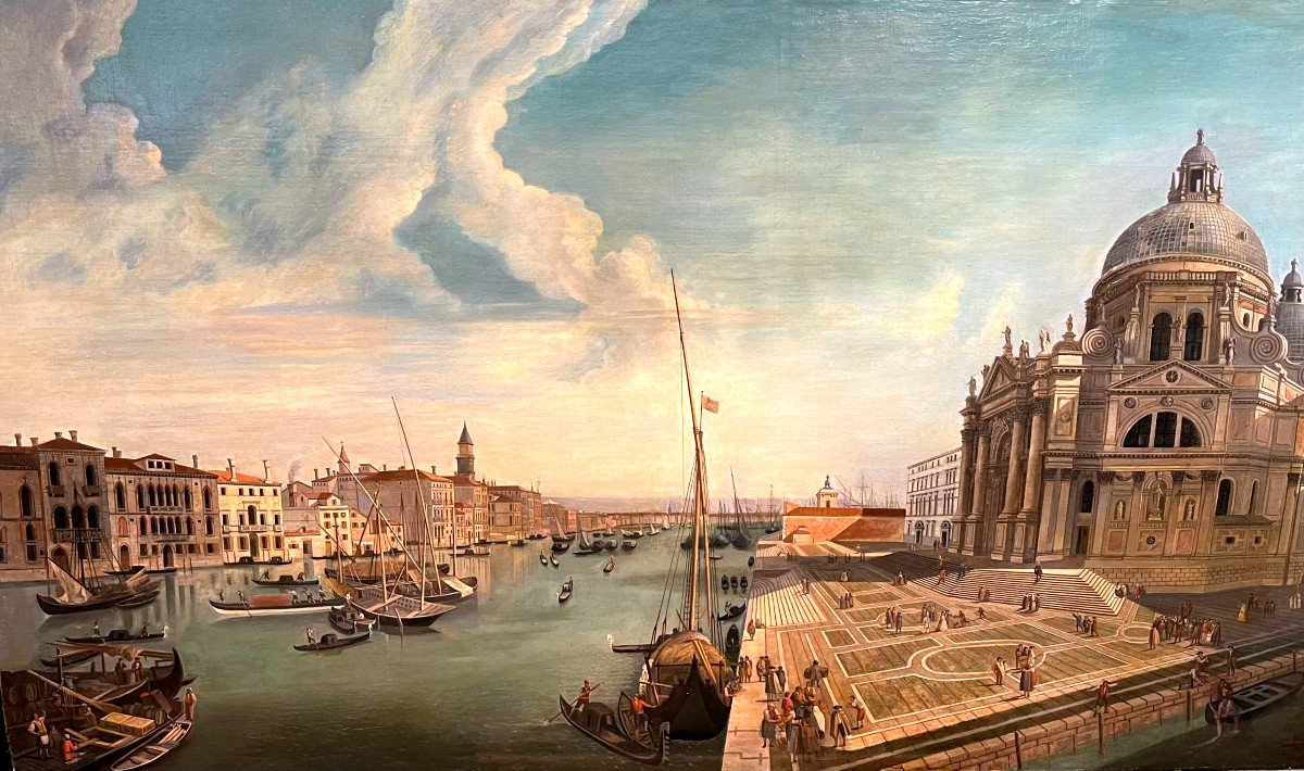 The Entrance To The Grand Canal And The Church Of La Salute In Venice