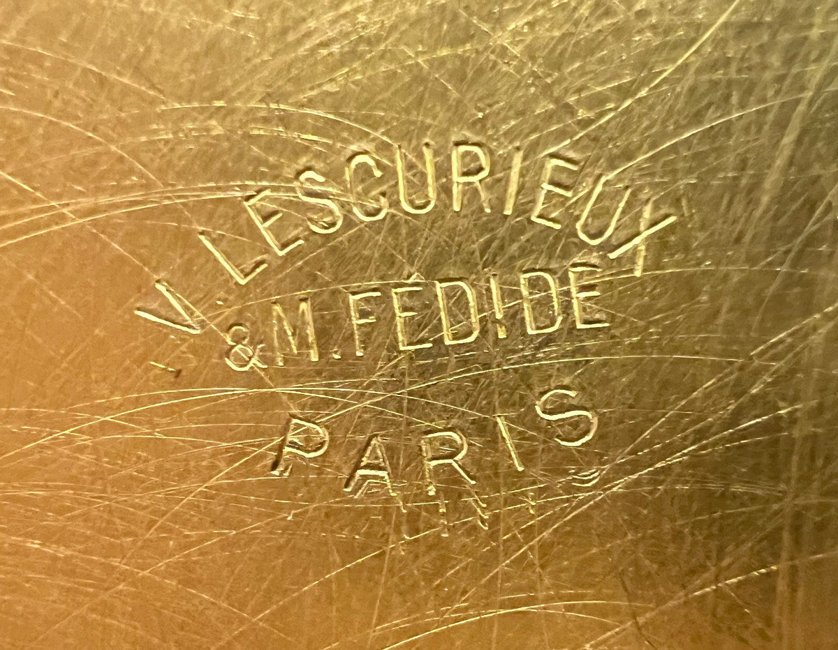 BRONZE DORÉ – DANSEUSE AU TAMBOURIN-photo-2