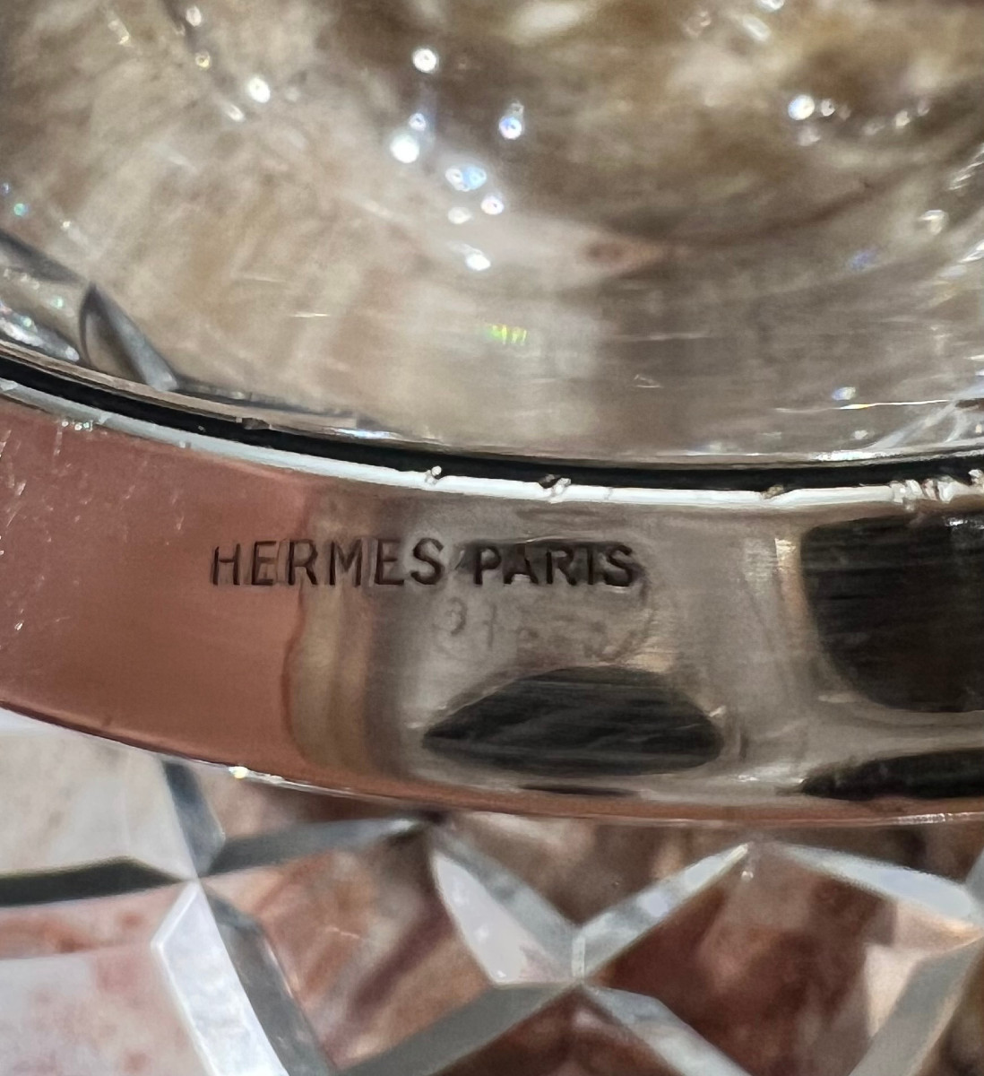 Service à Caviar en Cristal et Argent – Hermès Paris-photo-4