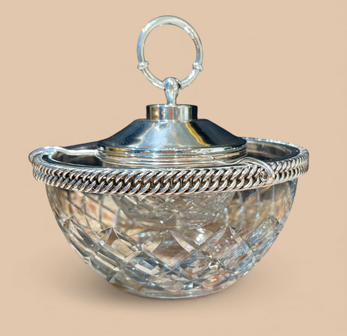 Service à Caviar en Cristal et Argent – Hermès Paris