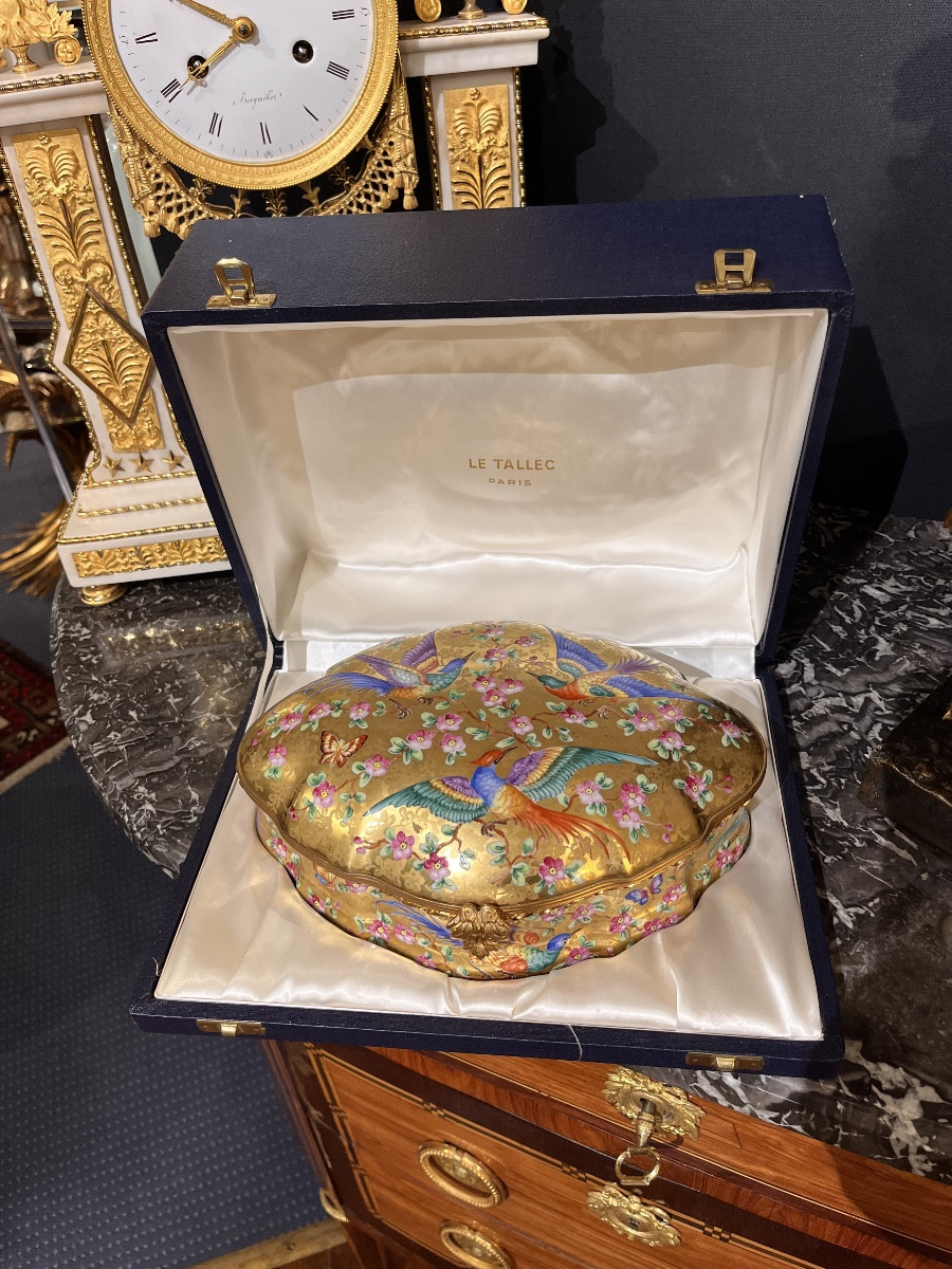Painted Porcelain Box – Le Tallec, Paris-photo-3