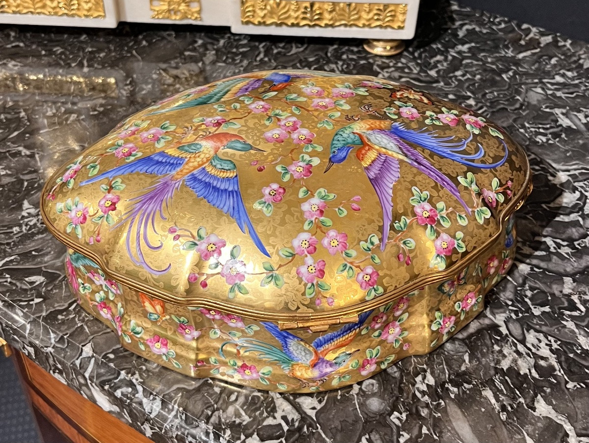 Painted Porcelain Box – Le Tallec, Paris-photo-7