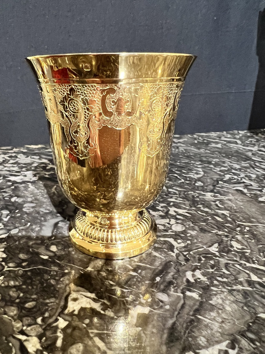 Timbale en argent vermeillé-photo-1