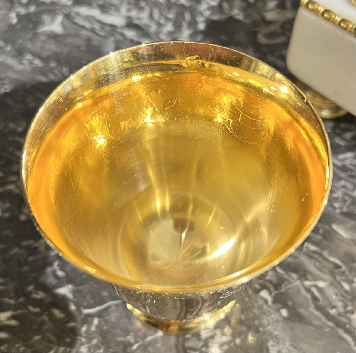 Timbale en argent vermeillé-photo-3