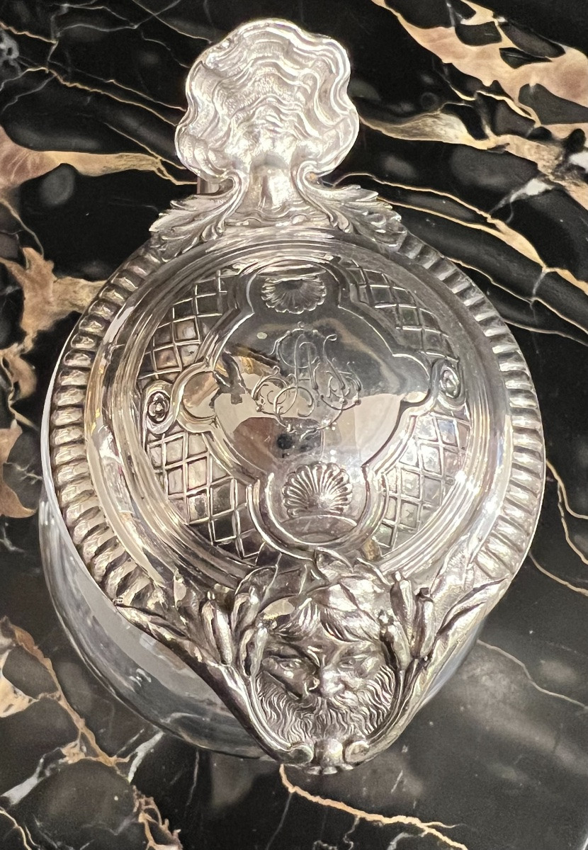 Paire de petites aiguières en cristal et argent massif – Orfèvres A. Risler & Carré, Paris-photo-3