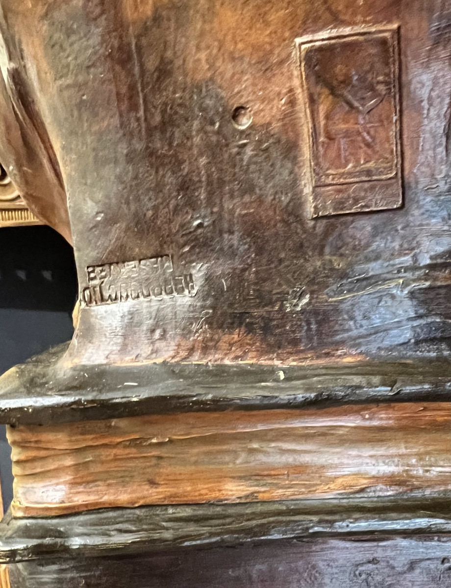 BUSTE FÉMININ SYMBOLISTE Manufacture Goldscheider, Vienne-photo-6