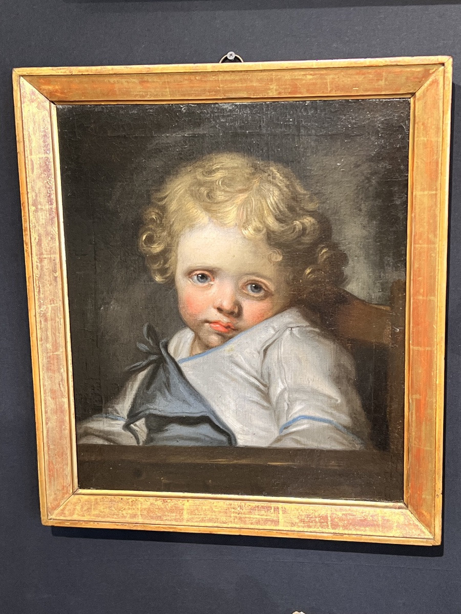 Pair Of Children's Portraits - Biedermeier Period, Circa 1820-1840-photo-2