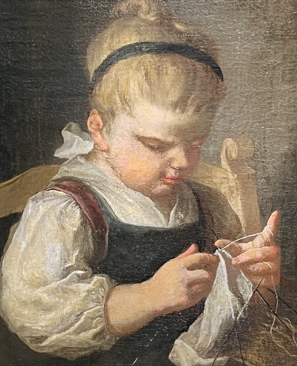 Pair Of Children's Portraits - Biedermeier Period, Circa 1820-1840-photo-4