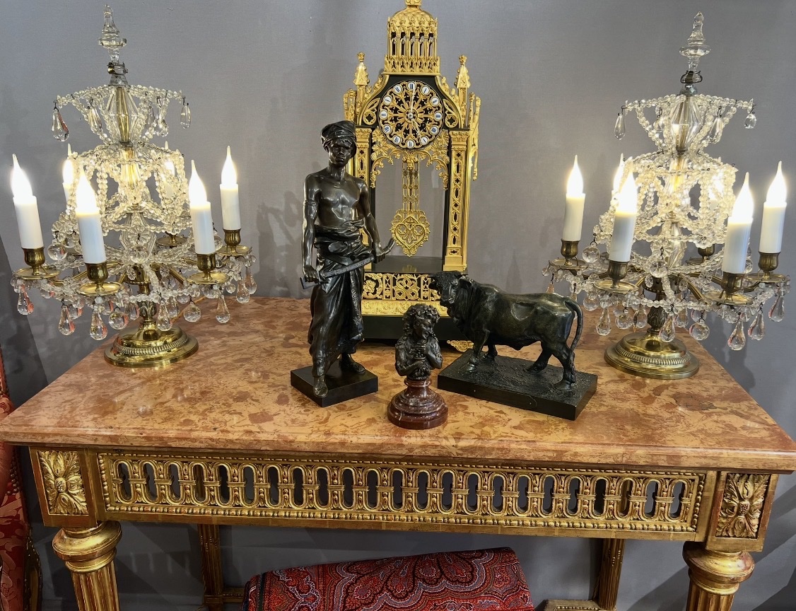 Jeune Taureau  Bronze animalier signé R. Guillaume – Exposition 1889-photo-2