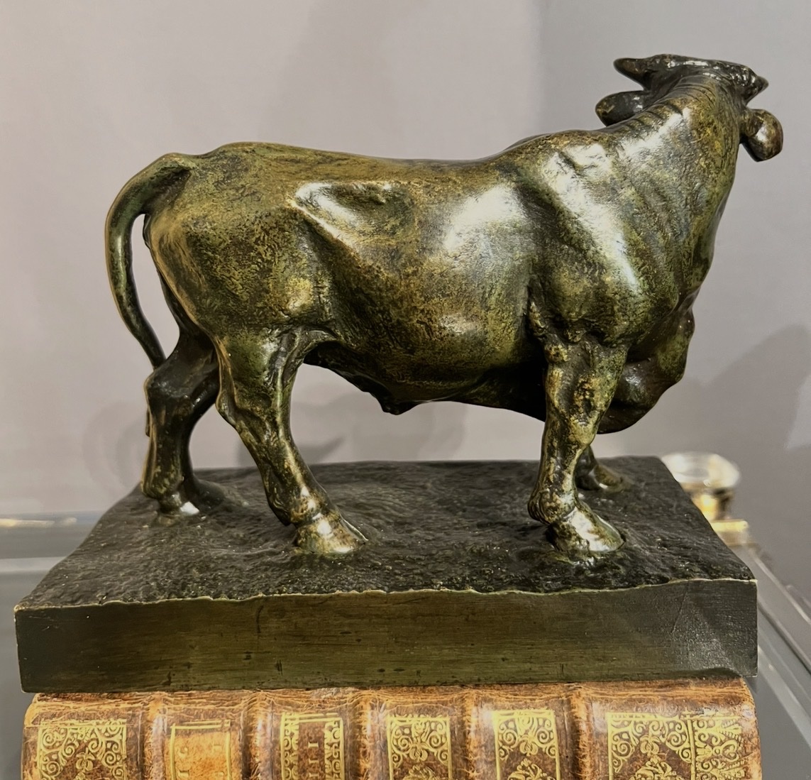 Jeune Taureau  Bronze animalier signé R. Guillaume – Exposition 1889-photo-2