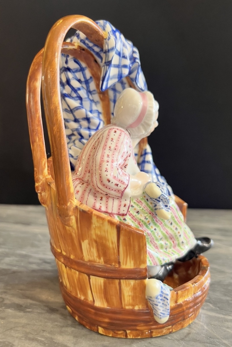 Paire de figures en porcelaine dure polychrome – Le Savetier et La Ravaudeuse  -photo-3