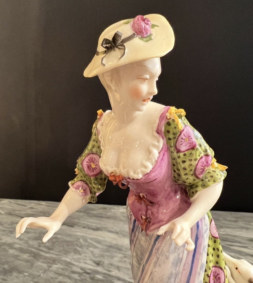 Nymphenburg – “lady Attacked By A Small Dog”  Based On A Model By Franz Anton Bustelli -photo-2