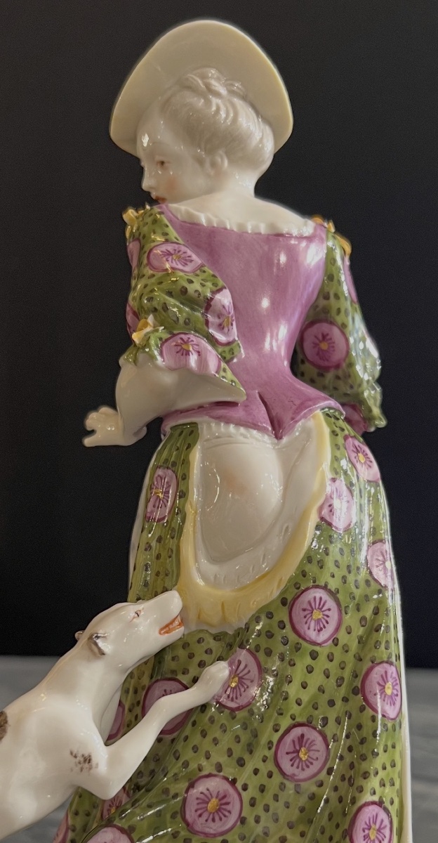 Nymphenburg – “lady Attacked By A Small Dog”  Based On A Model By Franz Anton Bustelli -photo-3