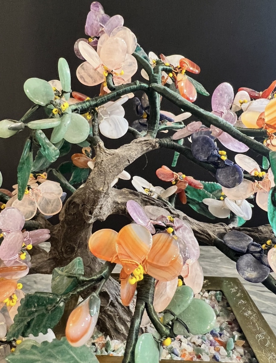 Chinese Flowering Tree Carved From Hardstone – Circa 1920–1940-photo-1