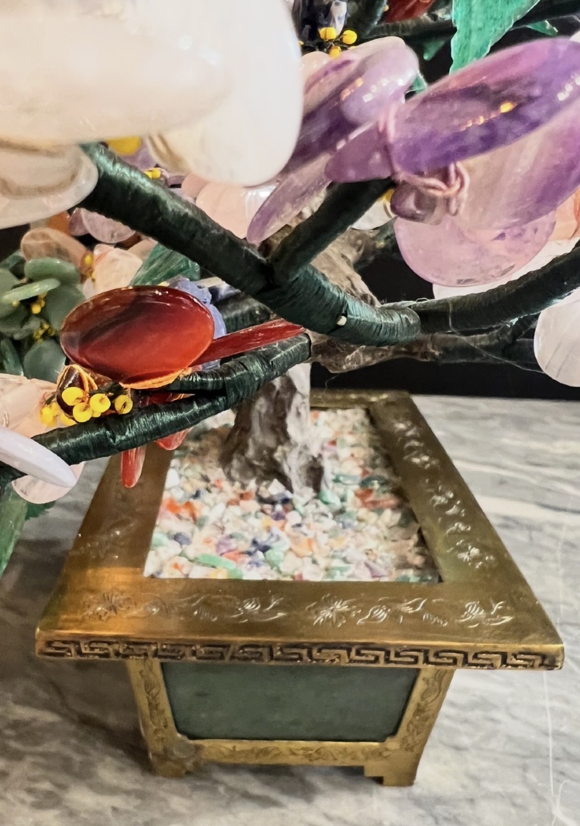 Chinese Flowering Tree Carved From Hardstone – Circa 1920–1940-photo-2