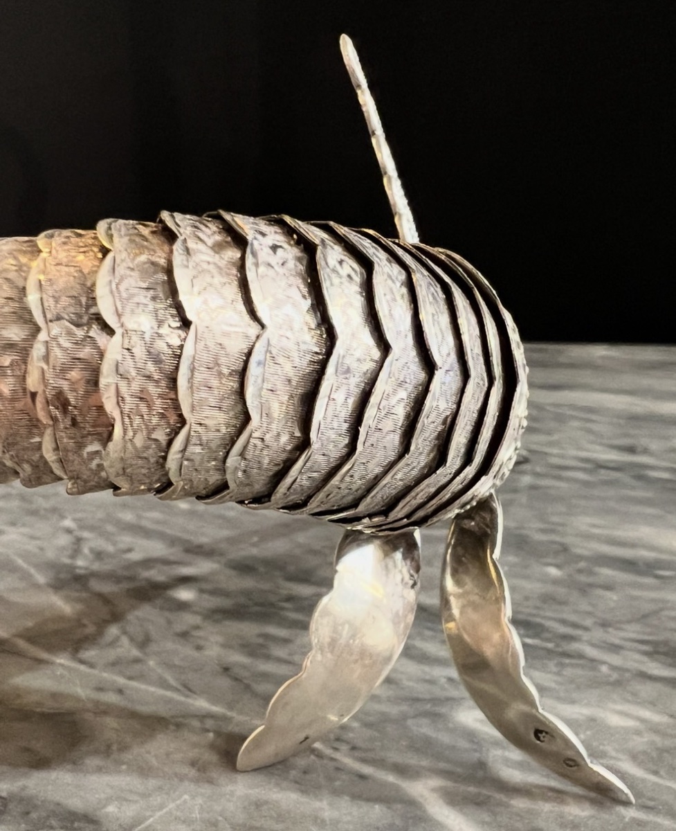 Articulated Silver Swordfish – Spain, Mid-20th Century-photo-3