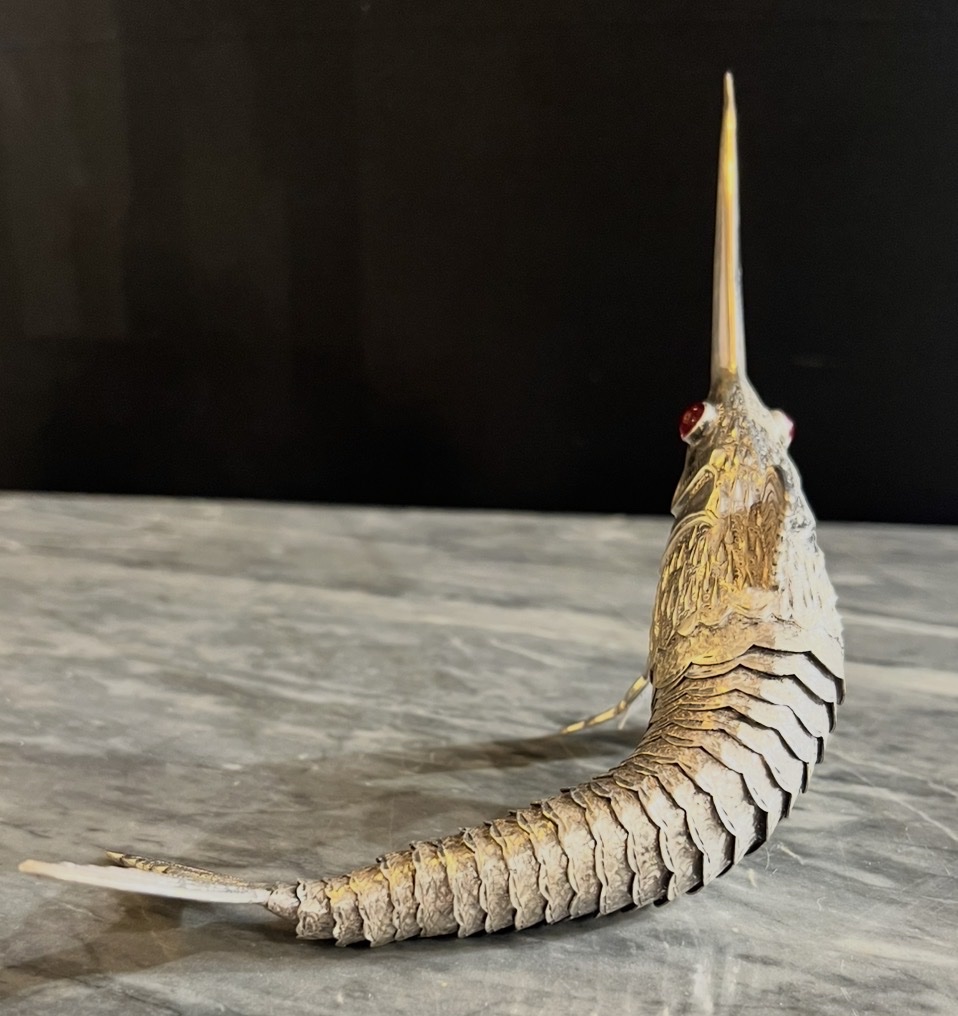 Articulated Silver Swordfish – Spain, Mid-20th Century-photo-5