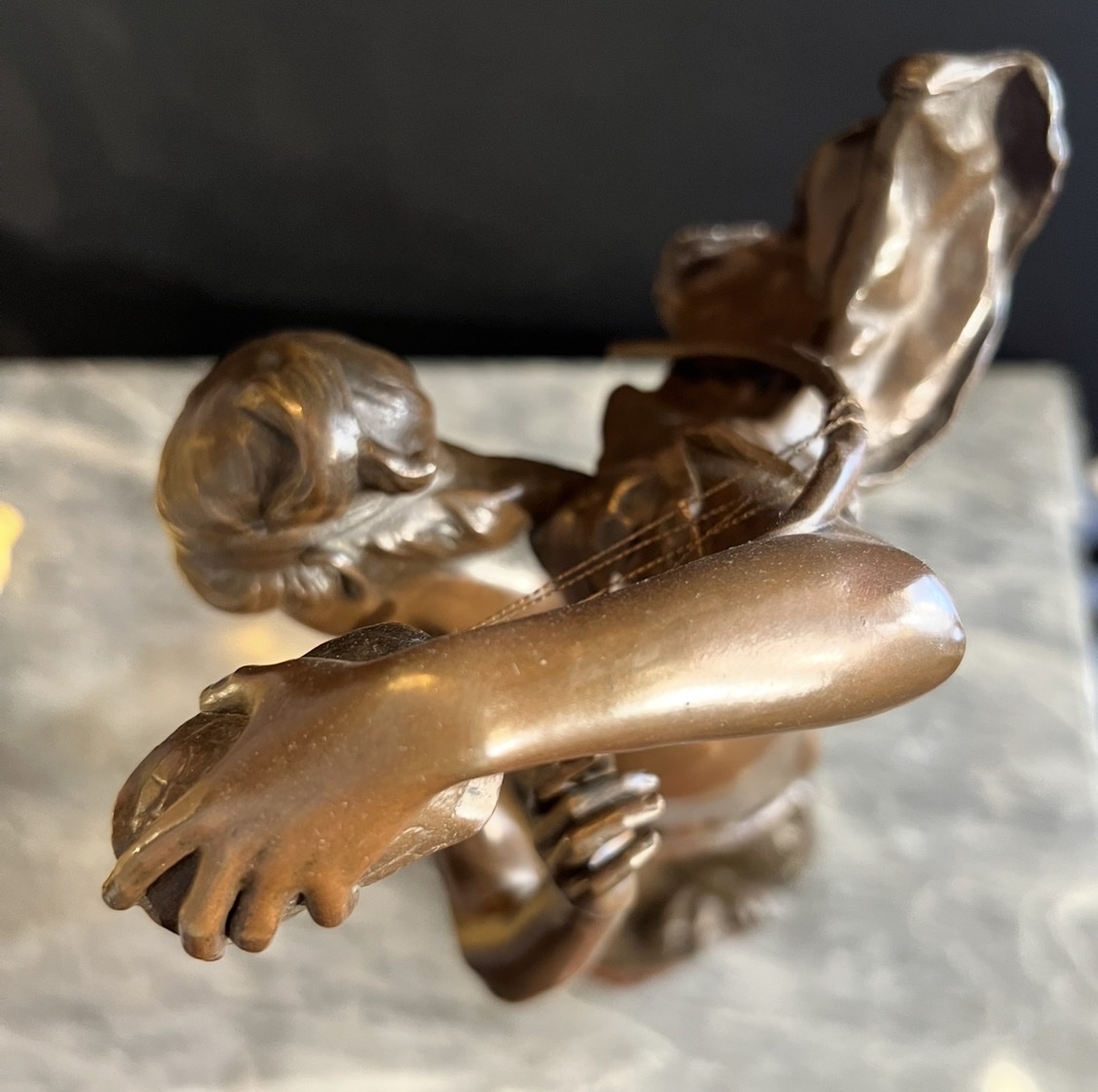 Henri Peinte – Orphée endormant Cerbère, bronze offert par la Ville de Cambrai en 1890-photo-5