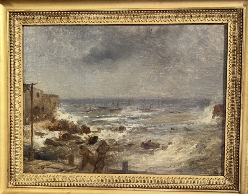 Marine napolitaine dans la tempête – vers 1850-photo-2