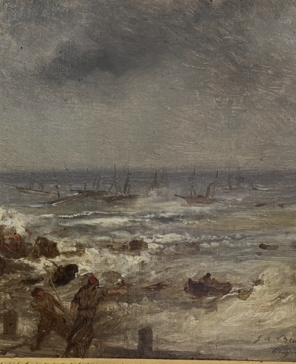 Marine napolitaine dans la tempête – vers 1850-photo-3
