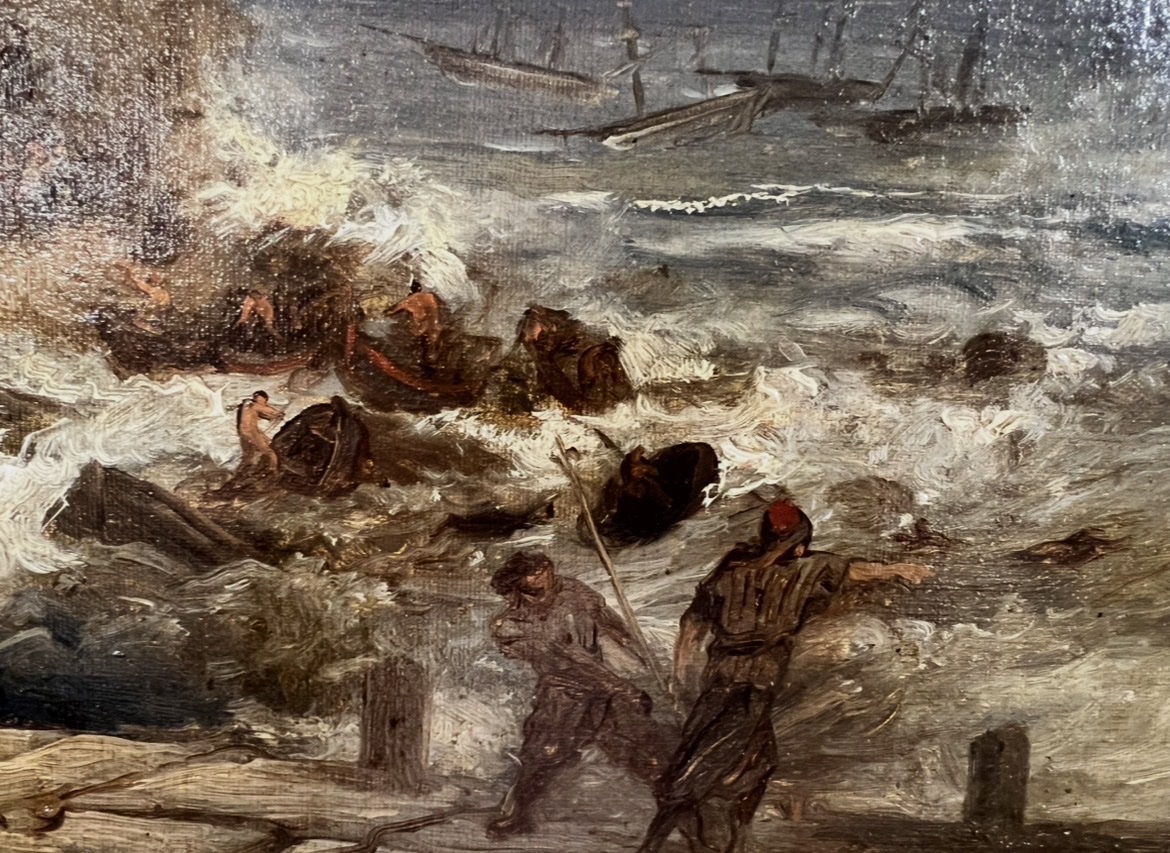 Marine napolitaine dans la tempête – vers 1850-photo-1